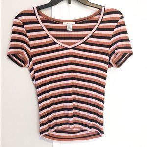 striped forever 21 top